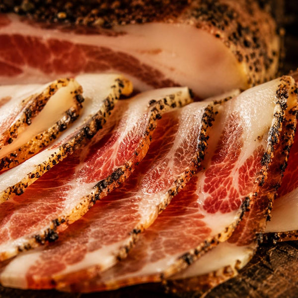Grotaminarda Whole Italian Guanciale Dry Cured Pork Jowl 2.5–4.5 lb Authentic Italian Cured Meat