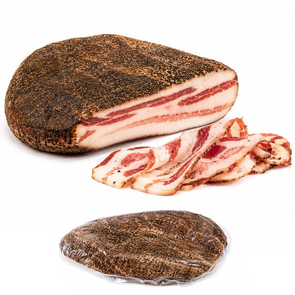 Grotaminarda Whole Italian Guanciale Dry Cured Pork Jowl 2.5–4.5 lb Authentic Italian Cured Meat