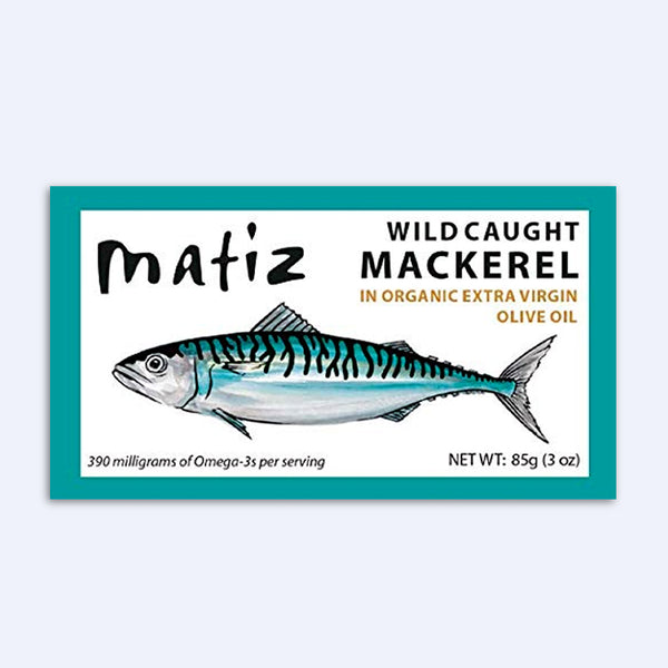 Mackerel in Organic Extra Virgin Olive Oil 3 oz