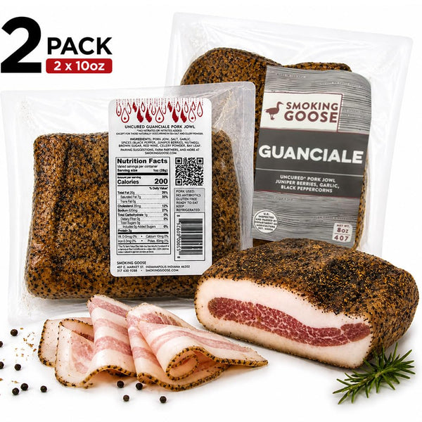 Smoking Goose Guanciale Pasture-Raised Pork Jowl for Carbonara – 8 oz