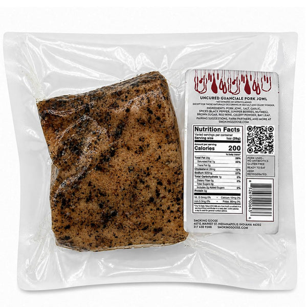 Smoking Goose Guanciale Pasture-Raised Pork Jowl for Carbonara – 8 oz