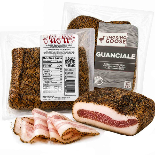 Smoking Goose Guanciale Pasture-Raised Pork Jowl for Carbonara – 8 oz