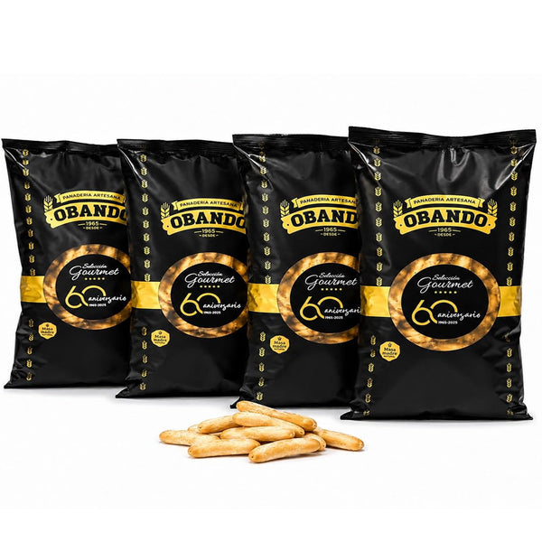 Obando Pico de Pan Rústico Spanish Breadsticks – 500 g | Artisan Tapas Crackers from Spain