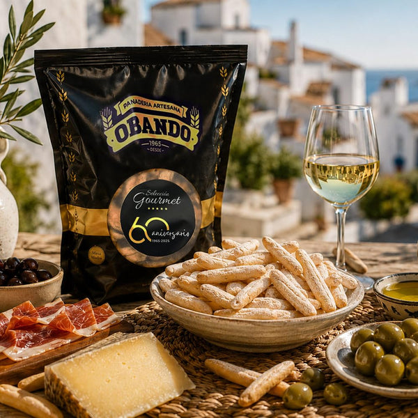 Obando Pico de Pan Rústico Spanish Breadsticks – 500 g | Artisan Tapas Crackers from Spain