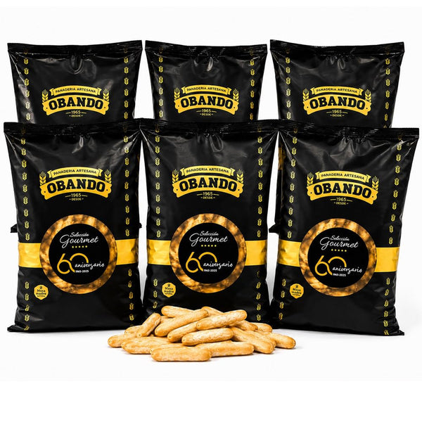Obando Pico de Pan Rústico Spanish Breadsticks – 500 g | Artisan Tapas Crackers from Spain