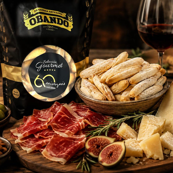 Obando Pico de Pan Rústico Spanish Breadsticks – 500 g | Artisan Tapas Crackers from Spain