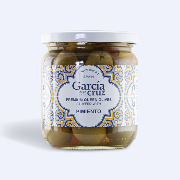 Pepper Stuffed Pitted Olives - 14 oz Glass Jar