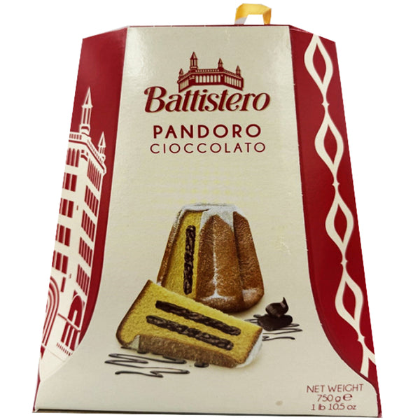 Battistero Pandoro Chocolate Cream Filled Italian Christmas Cake Holiday Gift 750g
