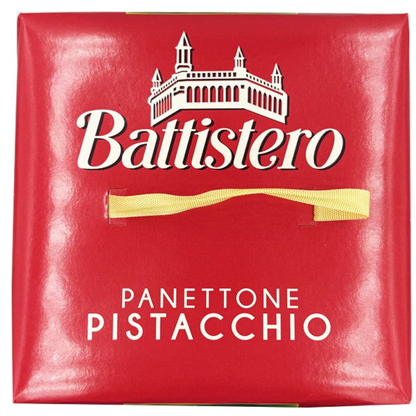 Pistachio Cream Filled Panettone with Chocolate Chips – Battistero Christmas Cake 750g (26.46 oz)