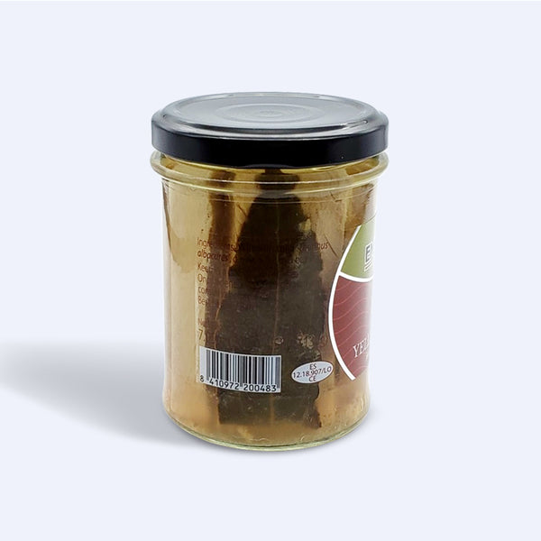 Yellowfin Tuna in Olive Oil with Bay Leaf - 7.05 oz / 4.58 oz Net - Glass Jar