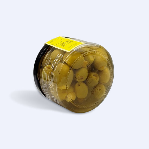 Pitted Manzanilla Olives with Lemon - 9.8 oz - Glass Jar