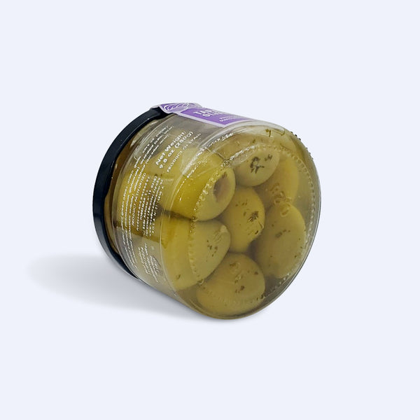 Pitted Green Olives with Onion - 9.8 oz - Glass Jar