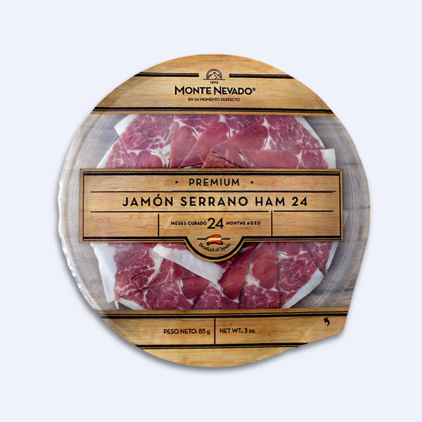 Serrano Ham, 24 Months Plate (3 oz), 3 Pack