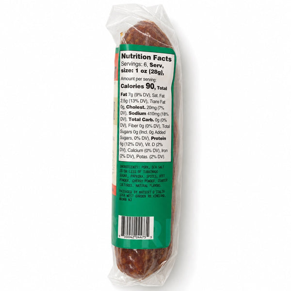 Maestri Calabrese Salami 6 oz – 2 Pack | Spicy Italian Salami Chubs