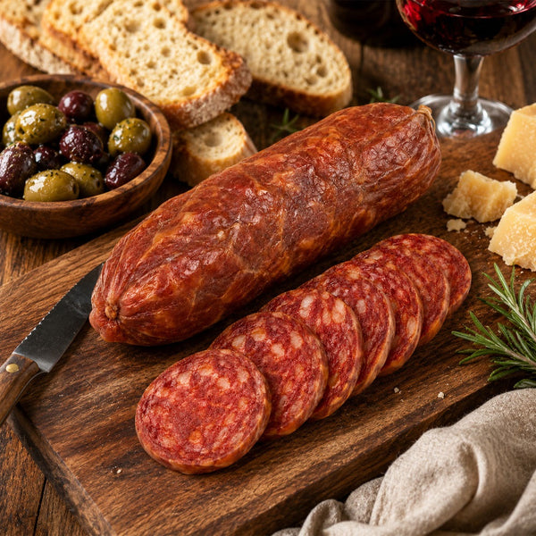 Maestri Calabrese Salami 6 oz – 2 Pack | Spicy Italian Salami Chubs